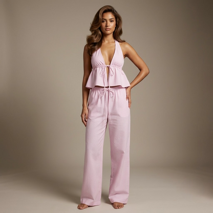 Linen Halter Set