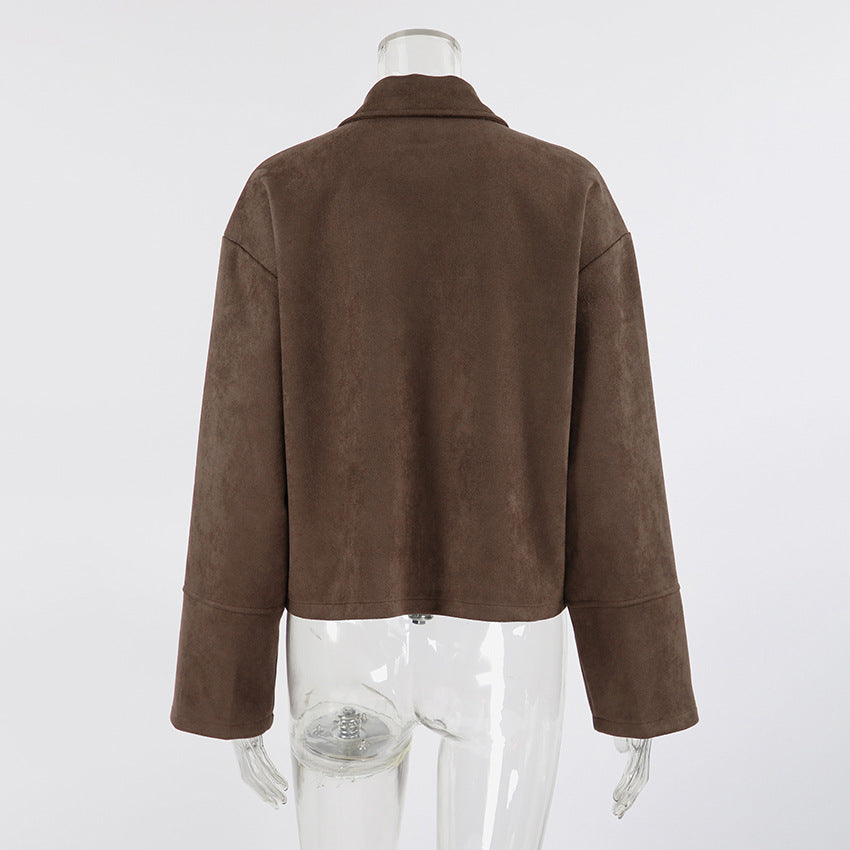 Sculpted Suede Jacket