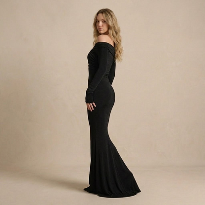 Black Bardot Maxi
