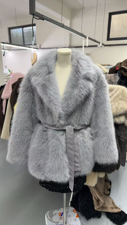 Warm Belted Coat