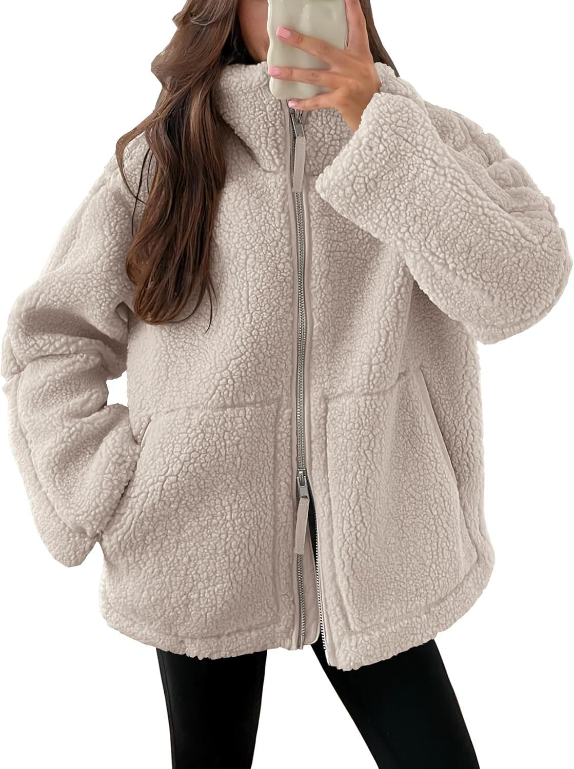 Cozy Chic Zip Fleece Coat
