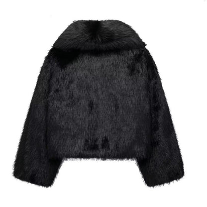 Casual Faux Fur Effect Jacket