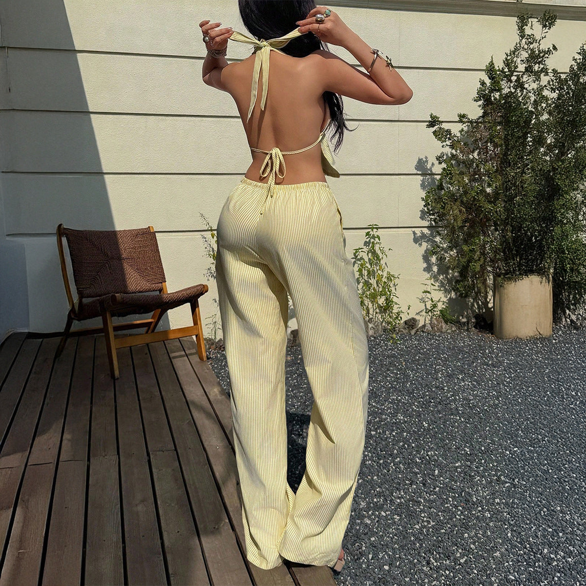 Linen Halter Set