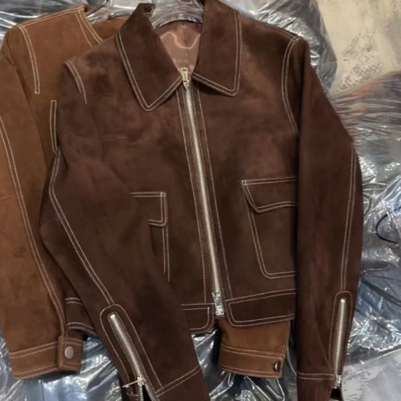 Maillard Suede Jacket