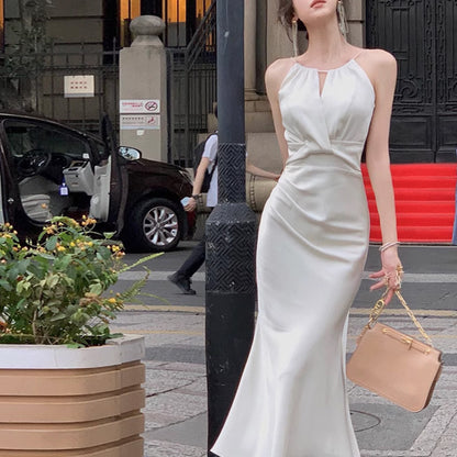 White Satin Fishtail