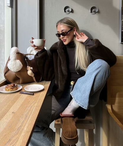 Stylish Fur Outerwear