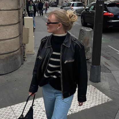 Edgy Leather Jacket