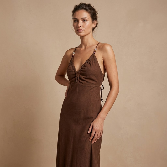 Chocolate Silk Slip