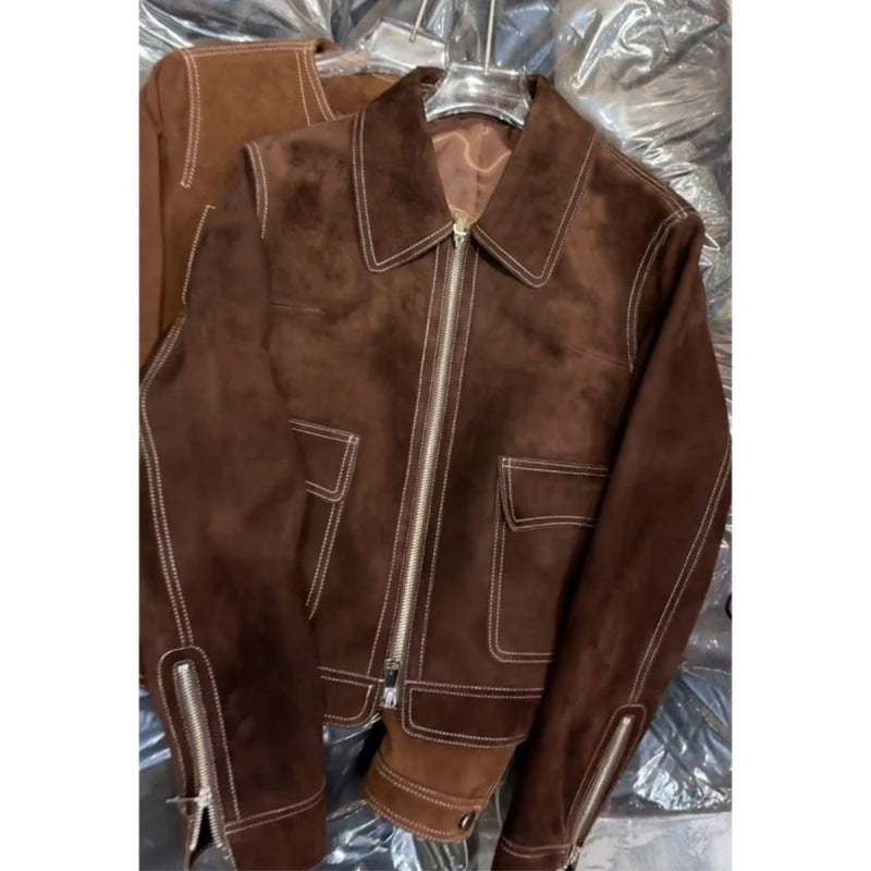 Maillard Suede Jacket