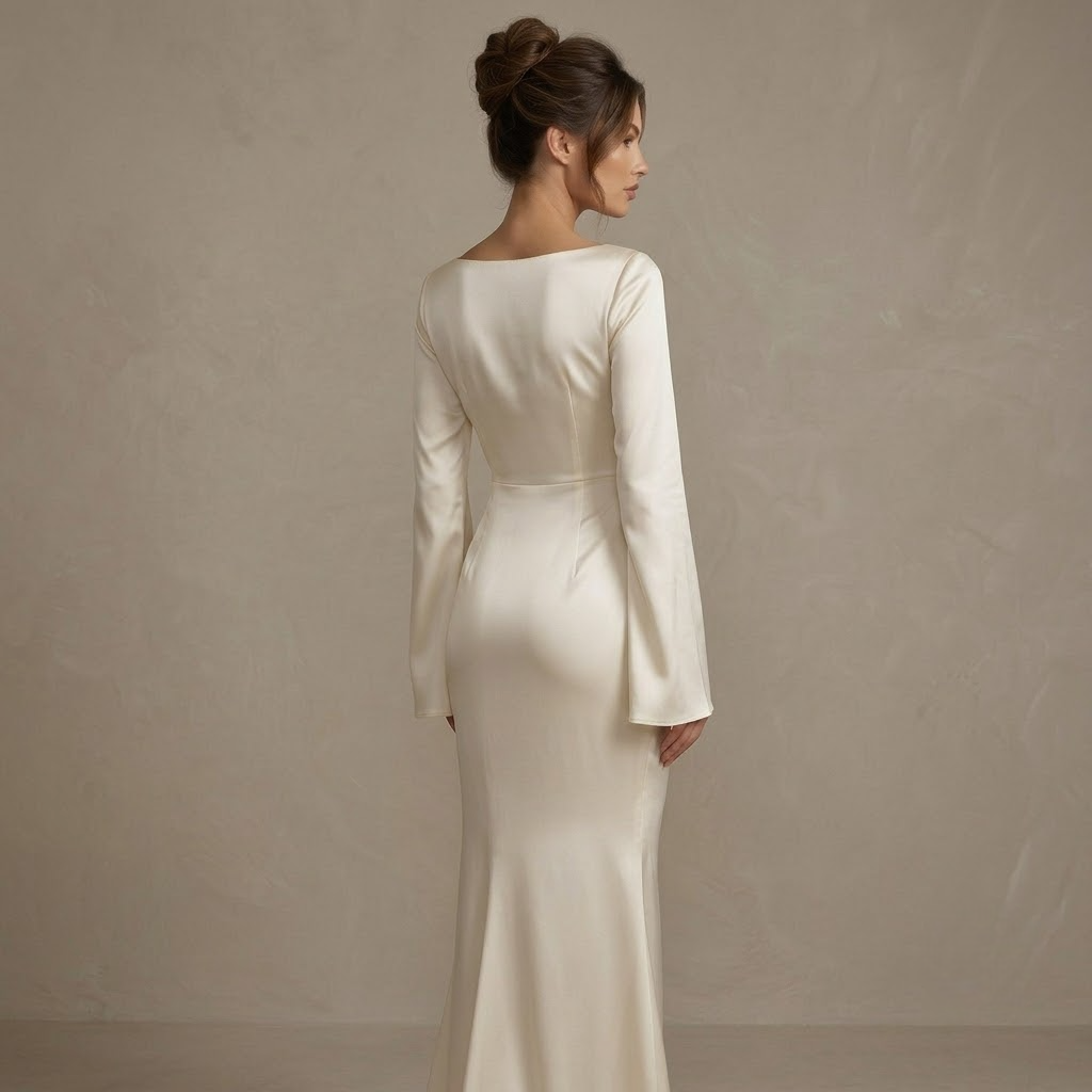 White Satin Sleeve