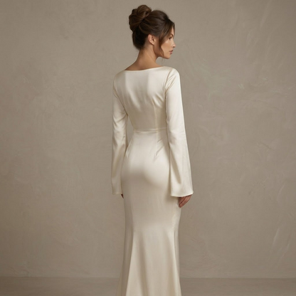 White Satin Sleeve