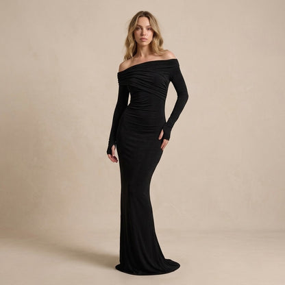 Black Bardot Maxi