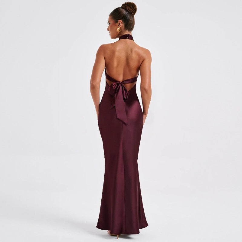 Satin Open Back