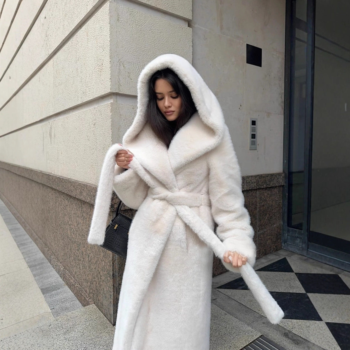 Elegant Hooded Overcoat