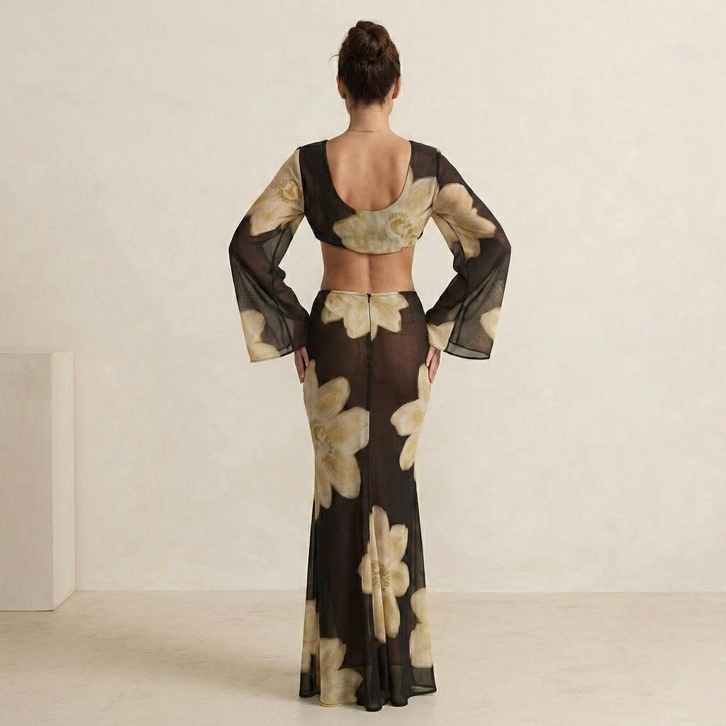 Floral Sheer Set